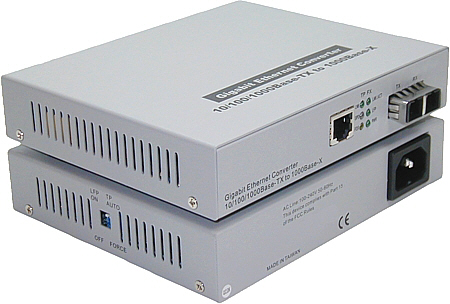 10/100/1G to 1G MM SC 850nm Media Converter Internal Power
